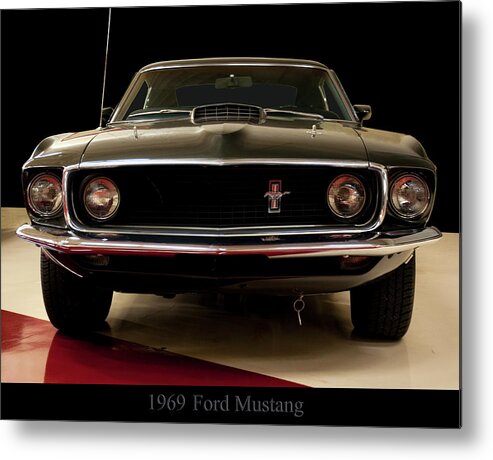 Ford Metal Print featuring the photograph 1969 Ford Mustang by Flees Photos