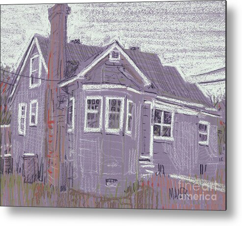 House Metal Print featuring the drawing Abandoned House #2 by Donald Maier