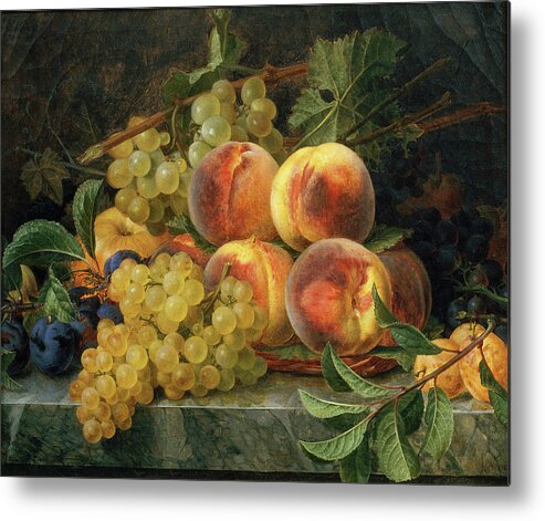 Francisco Lacoma Metal Print featuring the painting Still Life #2 by Francisco Lacoma y Fontanet