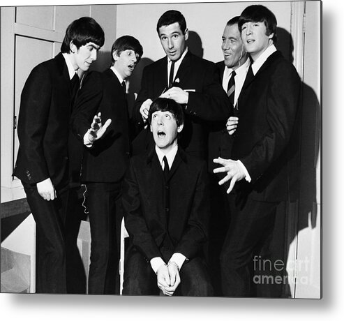 1964 Metal Print featuring the photograph The Beatles, 1964 #2 by Granger