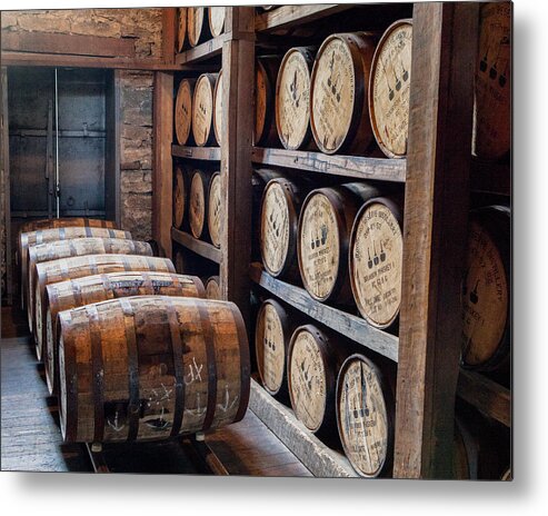 Kentucky Metal Print featuring the photograph Whiskey Barrels #1 by John Daly