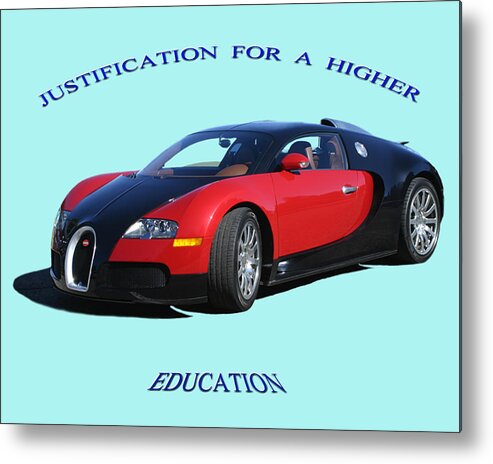 Imagine Your Car Featured On A Tee-shirt Or Motivation Poster Metal Print featuring the photograph 2010 Bugatti Veyron by Jack Pumphrey