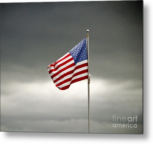American Flag Metal Print featuring the photograph 21- American Flag by Joseph Keane