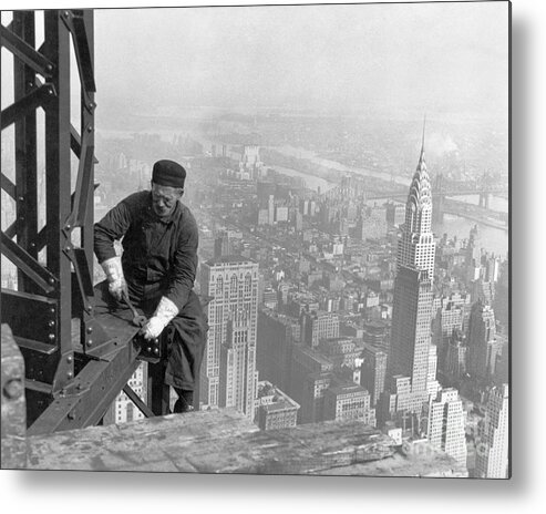 1930 Metal Print featuring the photograph Empire State Building, 1930. #3 by Granger