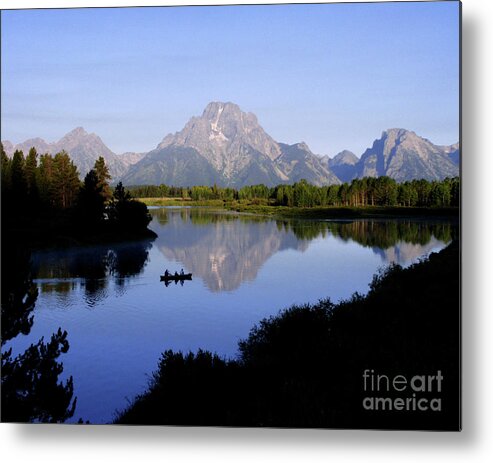 Mount Moran Metal Print featuring the photograph Snake River Morning #3 by Bill Hyde