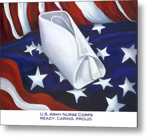Nurse Metal Print featuring the U.S. Army Nurse Corps #3 by Marlyn Boyd