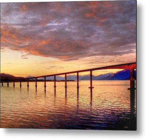Norway Metal Print featuring the photograph Norway by Paul James Bannerman