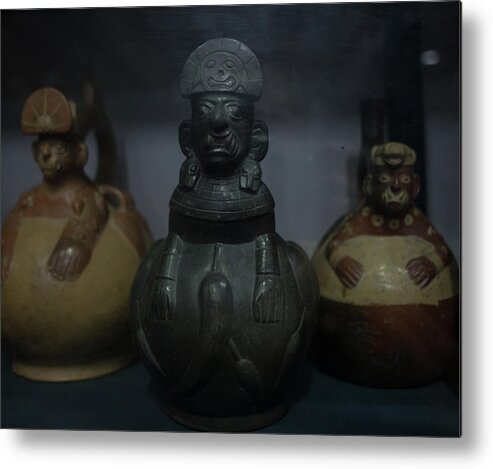 Artifacts Metal Print featuring the digital art Museo Larco Artifacts #4 by Carol Ailles
