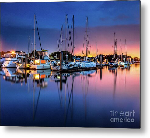 Fernandina Beach Metal Print featuring the photograph Reflections of Fernandina #4 by Scott Moore