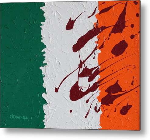 Irish Metal Print featuring the painting 800 Years by Stephen P ODonnell Sr
