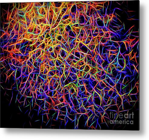 Nag004372 Metal Print featuring the digital art A Crowded Space by Edmund Nagele FRPS