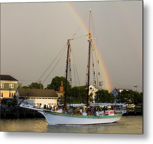 Rainbow Metal Print featuring the photograph A Rainbow Cruise by Kirkodd Photography Of New England