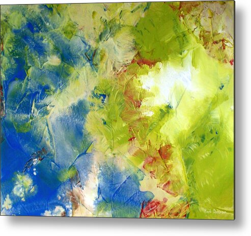 Abstract Metal Print featuring the painting Abstract 301 by Herb Dickinson
