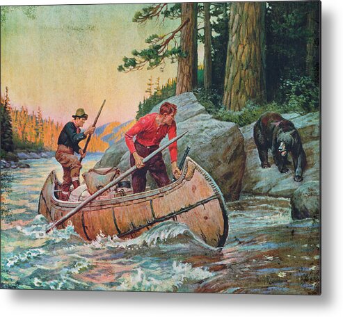 Philip Goodwin Metal Print featuring the painting Adventures On The Nipigon by JQ Licensing