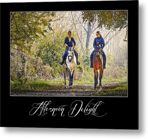 Autumn Couple Metal Print featuring the digital art Afternoon Delight by Janice OConnor