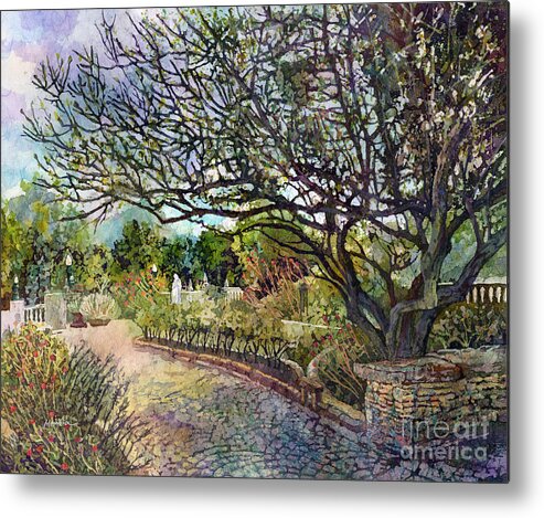Tree Metal Print featuring the painting Afternoon Stroll by Hailey E Herrera