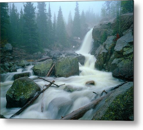 Wild Metal Print featuring the photograph Alberta Falls by Mark Miller
