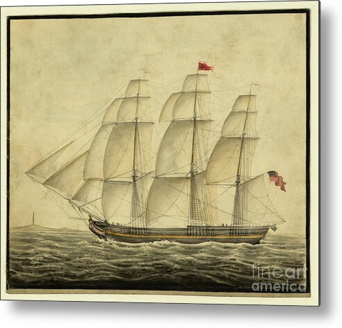 Ship Metal Print featuring the photograph Alcono Sailing Vessel by Dale Powell