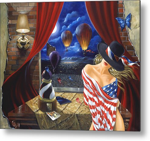 Ostrovsky Metal Print featuring the painting All Wraped up by Victor Ostrovsky