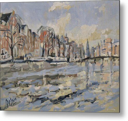 Holland Metal Print featuring the painting Amstel Amsterdam by Nop Briex