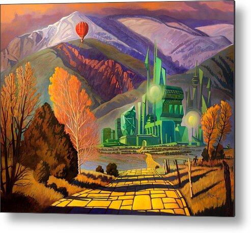 Wonderful Metal Print featuring the painting Oz, An American Fairy Tale by Art West
