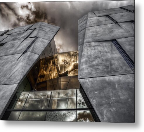 Building Metal Print featuring the photograph Angulated by Wayne Sherriff
