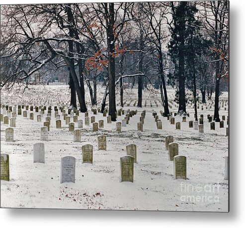 Arlington Metal Print featuring the photograph Arlington Winter Snow by D Hackett