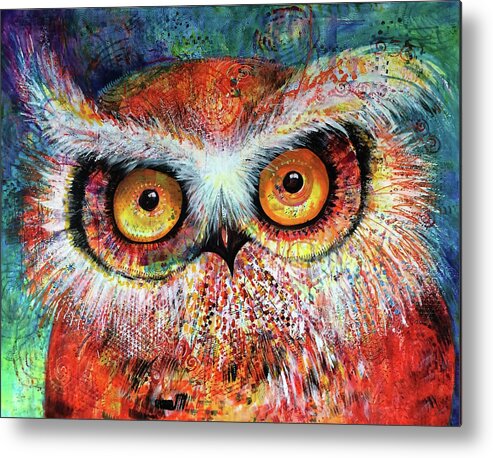 Artprize Metal Print featuring the painting ArtPrize Hoot #1 by Laurel Bahe