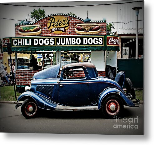Car Metal Print featuring the photograph At Peter's by Perry Webster
