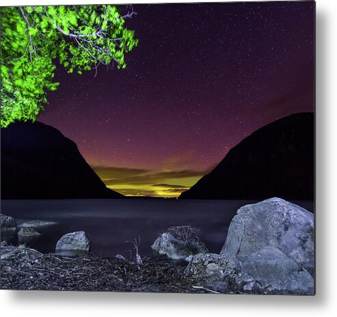 Aurora Metal Print featuring the photograph Aurora Over Lake Willoughby by Tim Kirchoff