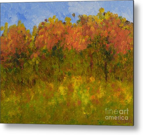  Metal Print featuring the painting Autumn Beauty by Barrie Stark