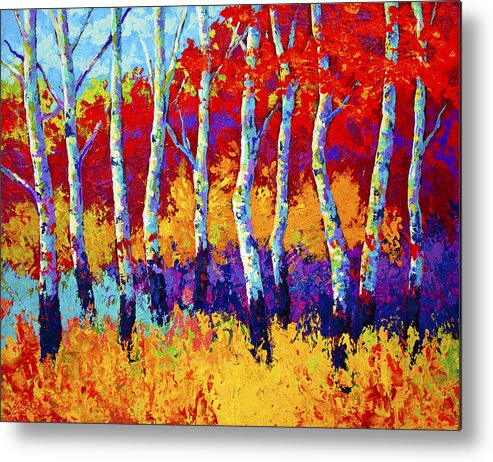 Trees Metal Print featuring the painting Autumn Riches by Marion Rose