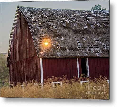 Sunset Metal Print featuring the photograph Barn Sunset by John Greco