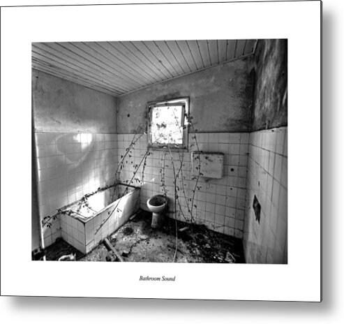 Over Metal Print featuring the photograph Bathroom Sound by Joseph Amaral