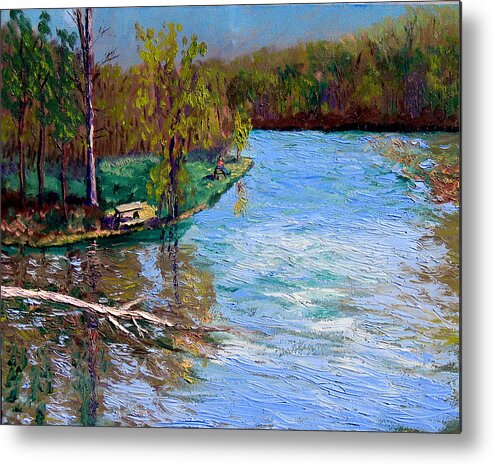 Original Oil On Canvas Metal Print featuring the painting Bcsp 4-26 by Stan Hamilton