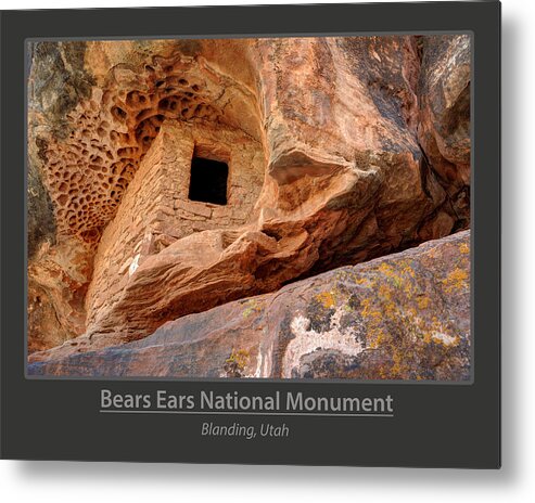 Ancient Metal Print featuring the photograph Bears Ears National Monument - Anasazi Ruin by Gary Whitton