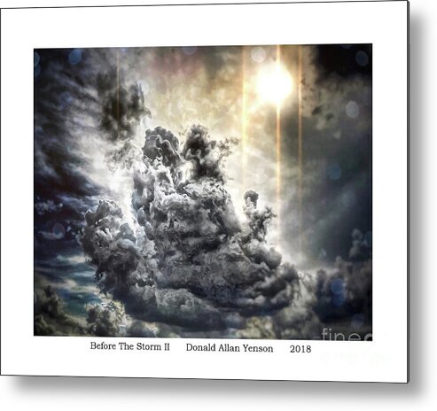 Sky Metal Print featuring the digital art Before The Storm II by Donald Yenson