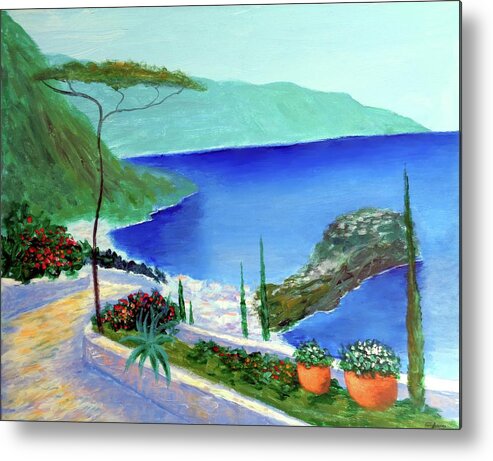 Bella Monaco Metal Print featuring the painting Bella Monaco by Larry Cirigliano