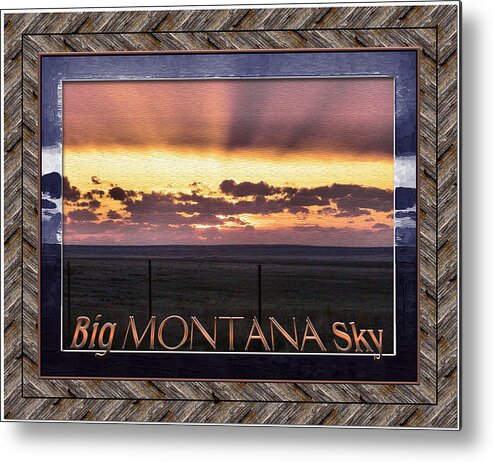 Montana Metal Print featuring the photograph Big Montana Sky by Susan Kinney