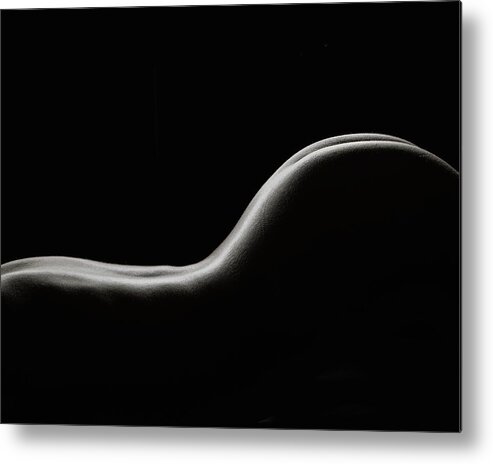 Nude Metal Print featuring the photograph Bodyscape 230 V2 by Michael Fryd