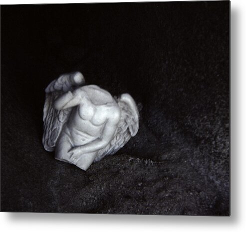 Angel Metal Print featuring the photograph Borken Angel by Ann Tracy