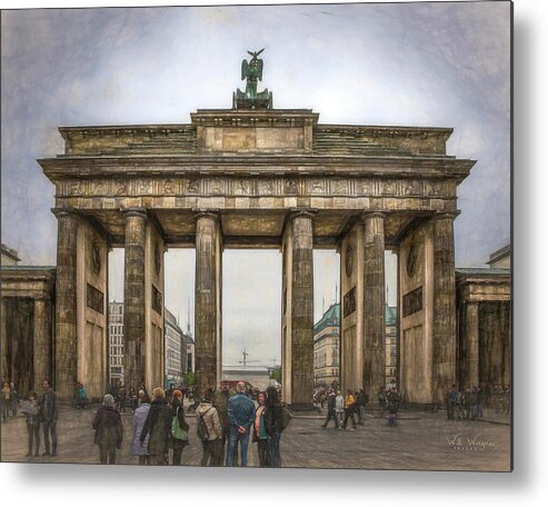 Brandenburg Metal Print featuring the photograph Brandenberg Gate by Will Wagner