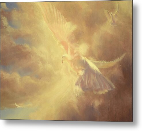 Holy Metal Print featuring the painting Breath of Life by Graham Braddock