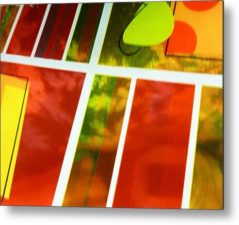 Canvas Metal Print featuring the mixed media Bright Angles by Florene Welebny