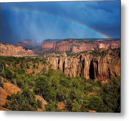 Canyon Metal Print featuring the photograph Canyon - Rainbow - Arizona by Nikolyn McDonald