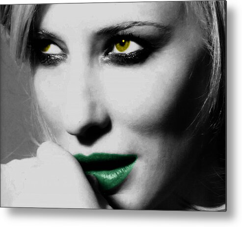 Cate Blanchett Metal Print featuring the photograph Cate Blanchett by Emme Pons