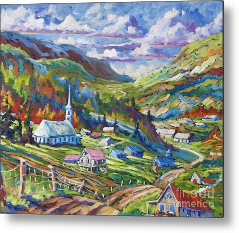  Charlevoix Metal Print featuring the painting Charlevoix Inspiration by Richard T Pranke
