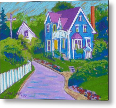 Pastels Metal Print featuring the pastel Chester home by Rae Smith PSC