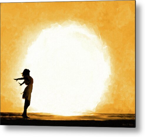 Zen Metal Print featuring the mixed media Child Of The Universe by Mark Tisdale