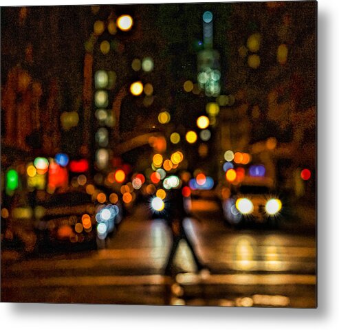 'nyc Metal Print featuring the photograph City Nights, City Lights by Jeffrey Friedkin